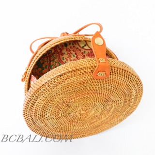 FREE SHIPPING INCLUDE TO UNITED STATE USA NATURAL RATTAN CIRCLE BAG  